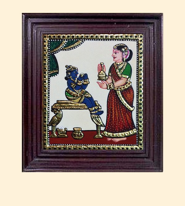 Yashodha Krishna 1 - 13x11 in with frame
