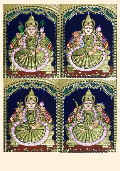 Ashta Lakshmi 41 - 8x6in each (without frame)