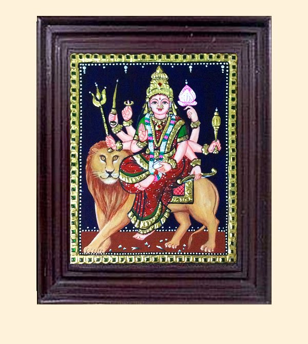 Durga1 - 13x11 in with frame