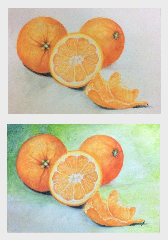 Oranges - water colour by SumathiALN